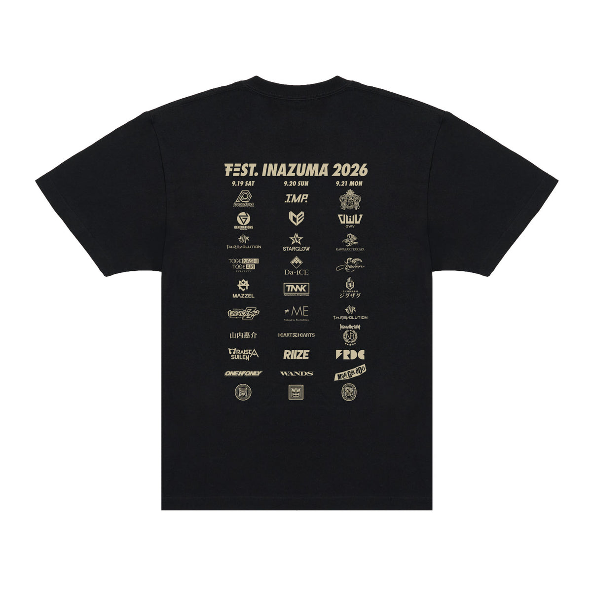 Tシャツ A（OFFICIAL LOGO）【BLACK】