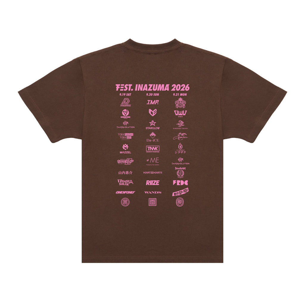 Tシャツ B（OFFICIAL LOGO）【BROWN】