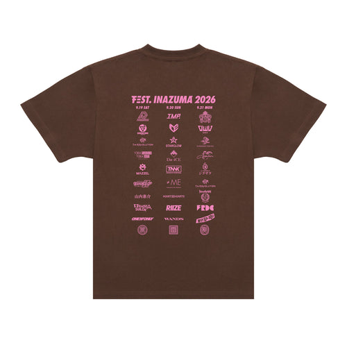 Tシャツ B（OFFICIAL LOGO）【BROWN】