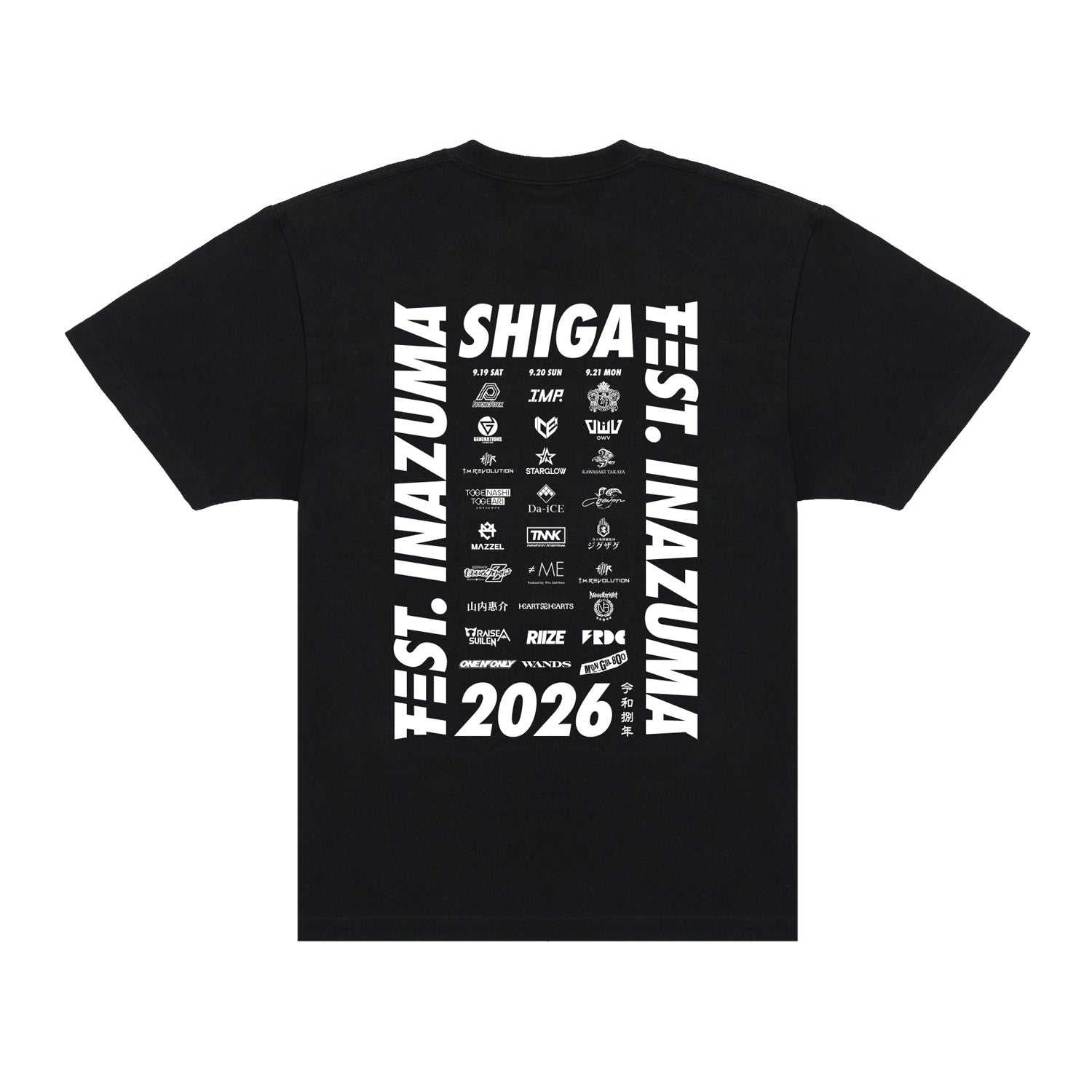 Tシャツ C（RAIJIN）【BLACK】
