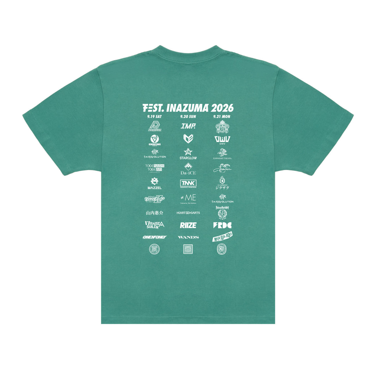 Tシャツ F 【HAZY GREEN】